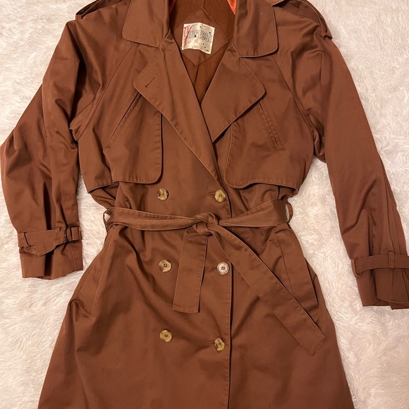 Vintage wool Trench Coat - Picture 4 of 16